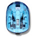 M9 Transparent Wireless USB + Bluetooth Rechargeable Mouse